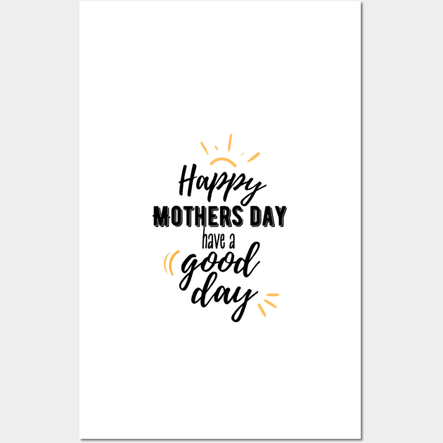 Mothers day yellow line print Wall Art by BlossomShop